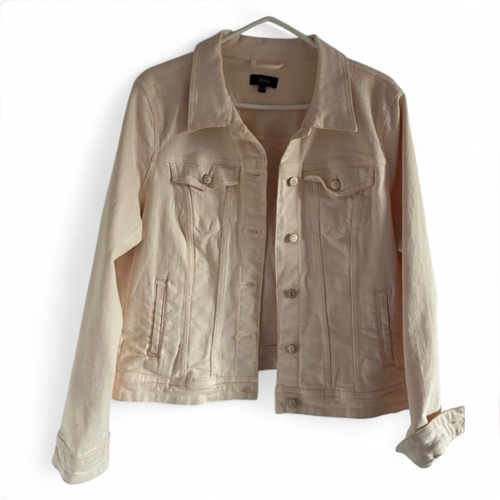 Reitmans R Jeans Denim Jacket in Blush Pink XL